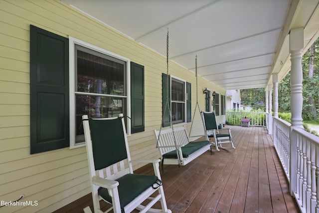 169 Jacobs Hollow Rd, Becket, MA 01223 - view of wooden porch