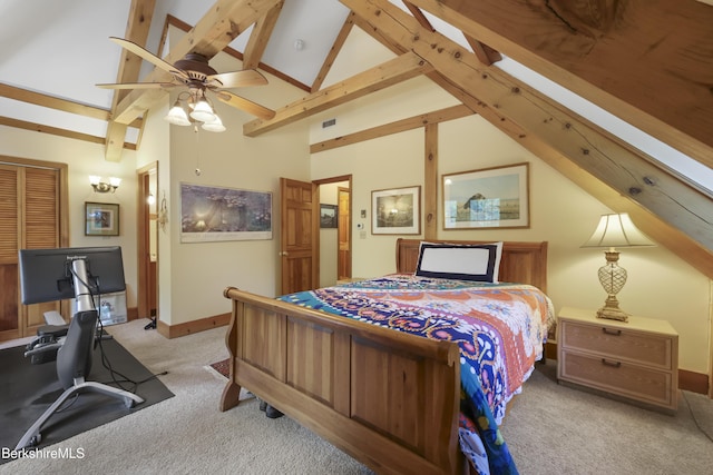 169 Jacobs Hollow Rd, Becket, MA 01223 - carpeted bedroom with a desk and a ceiling fan