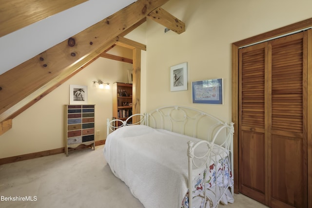 169 Jacobs Hollow Rd, Becket, MA 01223 - carpeted bedroom with a closet and baseboards