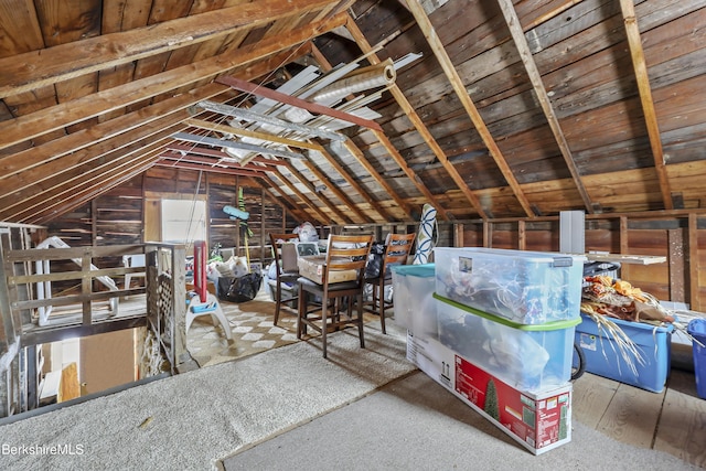 view of attic