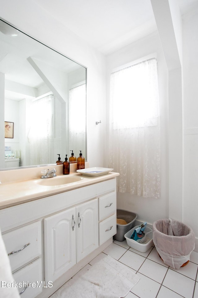 6-10 Manville St, Great Barrington, MA 01230 - bathroom featuring vanity and tile patterned floors