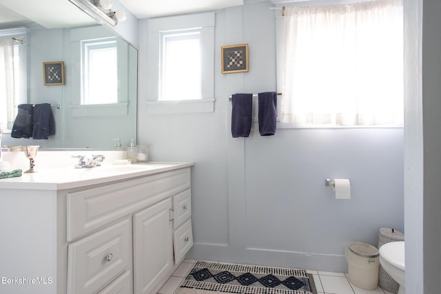 6-10 Manville St, Great Barrington, MA 01230 - half bath featuring tile patterned floors and vanity