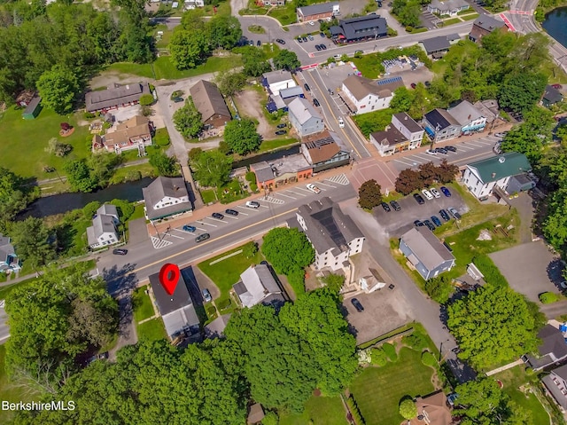35 Main St, West Stockbridge, MA 01266 - aerial view of property's location featuring nearby suburban area