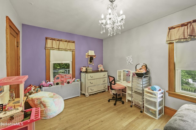 5 N St, Adams, MA 01220 - bedroom with wood finished floors and a chandelier