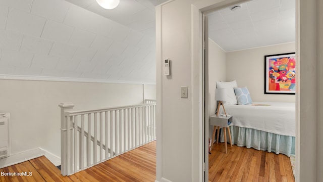 370 Park St, Great Barrington, MA 01236 - hallway with an upstairs landing and hardwood / wood-style floors