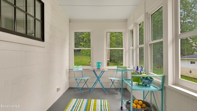 370 Park St, Great Barrington, MA 01236 - sunroom / solarium featuring concrete floors