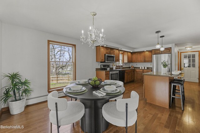2 Faucett Ln, Pittsfield, MA 01201 - kitchen with appliances with stainless steel finishes, a sink, and brown cabinetry