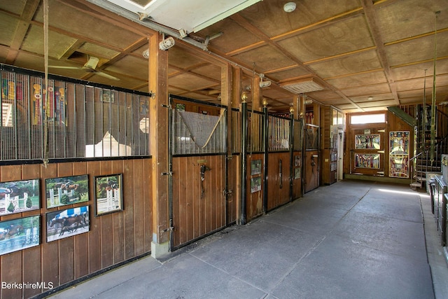 view of horse barn