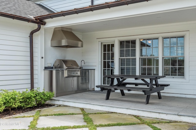 1030 W St, Pittsfield, MA 01201 - view of patio / terrace with an outdoor kitchen