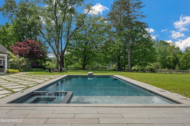 1030 W St, Pittsfield, MA 01201 - view of swimming pool with a patio area and a pool with connected hot tub