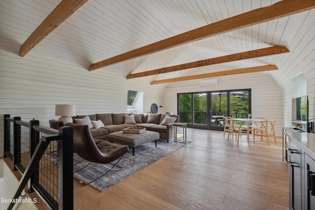1030 W St, Pittsfield, MA 01201 - living area featuring wooden walls, wood finished floors, and wood ceiling