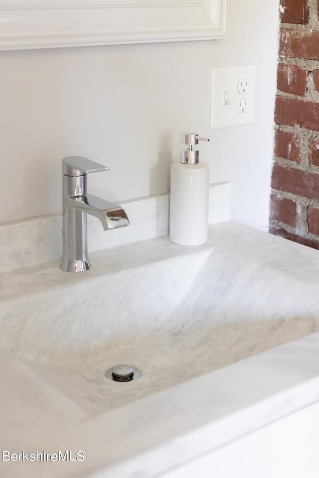 interior details featuring sink