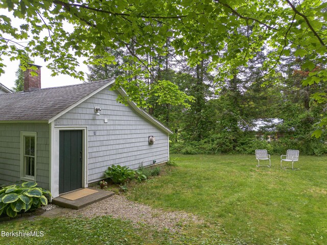 649 Hewins St, Sheffield, MA 01257 - view of green lawn featuring an outdoor structure