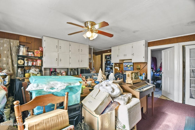 61 E Main Rd, Peru, MA 01235 - living room with ceiling fan