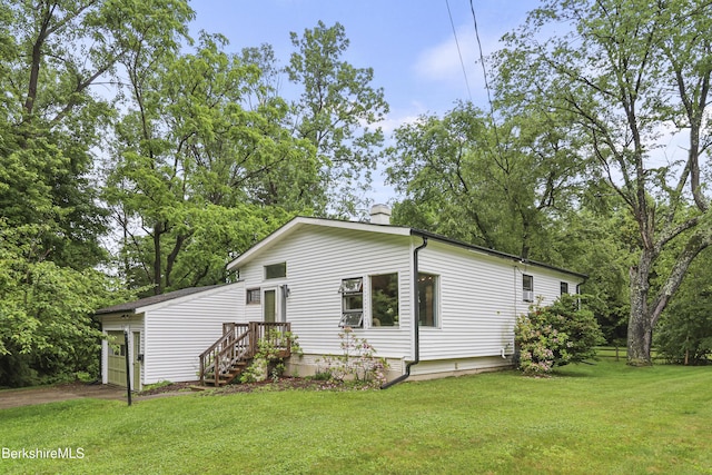 72 Cleveland St, Pittsfield, MA 01201 - view of property exterior featuring a lawn and view of scattered trees