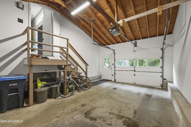 72 Cleveland St, Pittsfield, MA 01201 - garage featuring a garage door opener