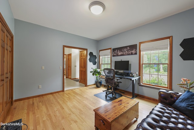 67 Dunmore Ct, Lenox, MA 01240 - office area featuring light wood-style flooring and baseboards