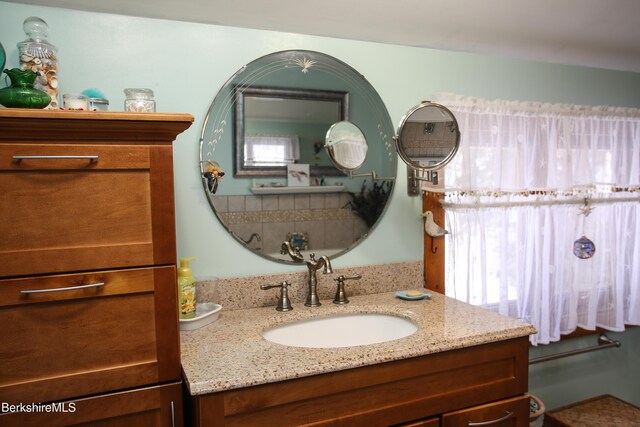 bathroom featuring vanity