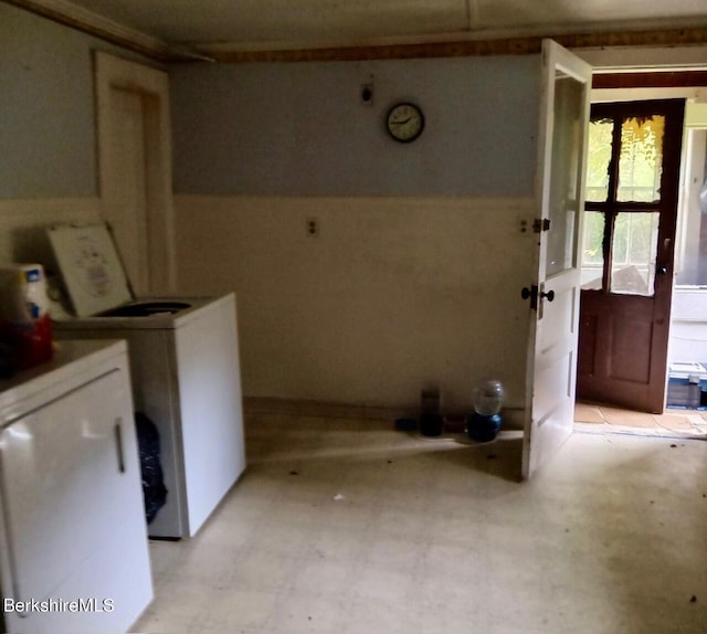 view of laundry room