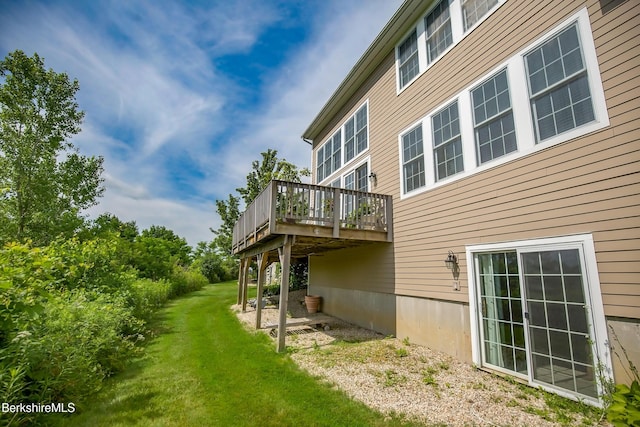 11 Blossom Hl Unit 11, Lenox, MA 01240 - view of green lawn featuring a wooden deck