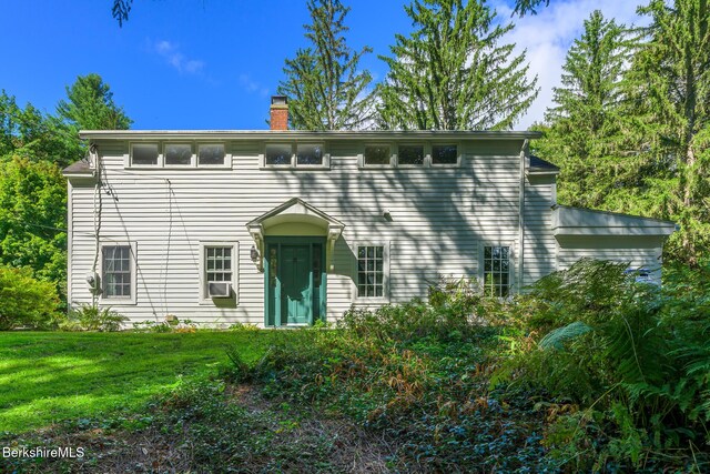 270 Hillsdale Rd, Egremont, MA 01258 - colonial-style house with a chimney and a front lawn