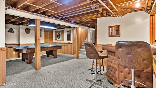 33 Quirico Dr, Pittsfield, MA 01201 - playroom featuring billiards table and carpet flooring