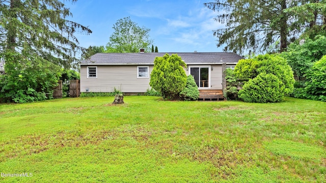 33 Quirico Dr, Pittsfield, MA 01201 - back of house featuring a lawn and a deck