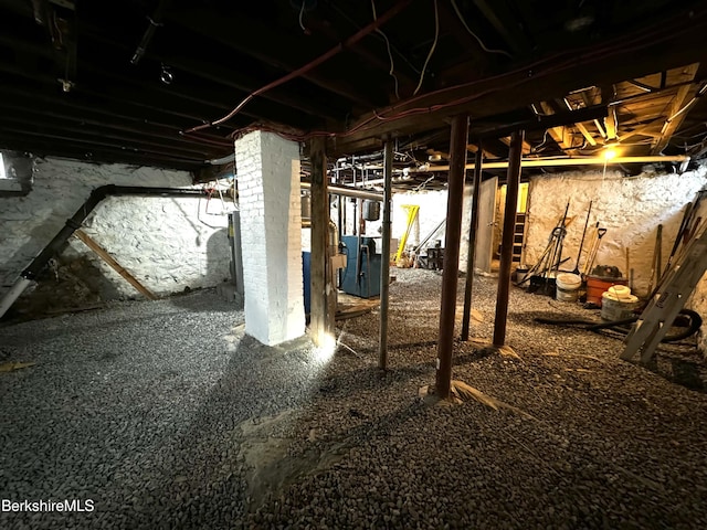 view of basement