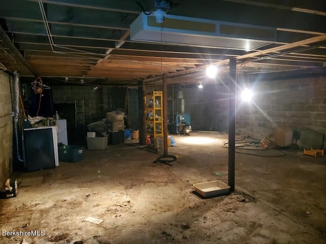 view of basement