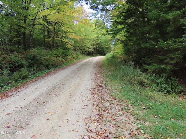 view of road