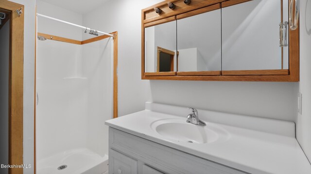 173 Hillsdale Rd, Egremont, MA 01258 - bathroom with a stall shower and vanity