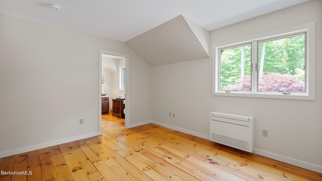 173 Hillsdale Rd, Egremont, MA 01258 - bonus room with light wood-type flooring, heating unit, and vaulted ceiling