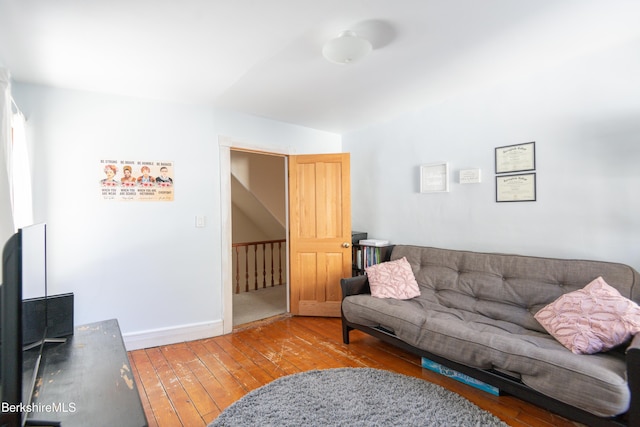 living room featuring wood-type flooring