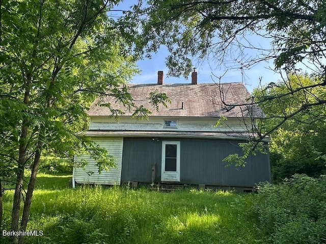 425 Barbour St, North Adams, MA 01247 - back of property featuring a chimney
