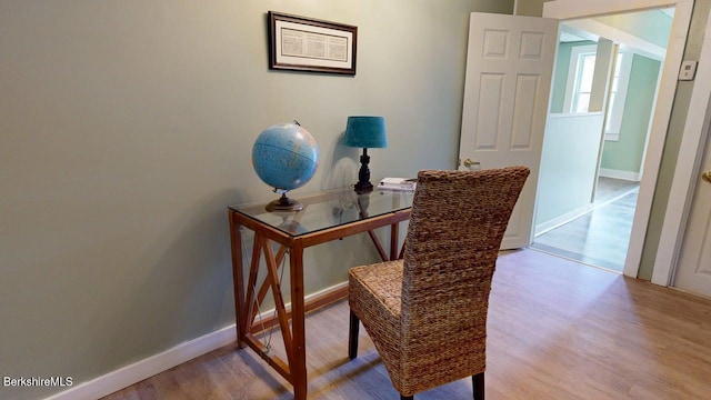 208 Columbia St, Adams, MA 01220 - home office featuring wood finished floors and baseboards