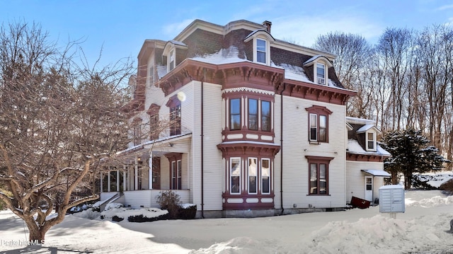 second empire-style home featuring mansard roof