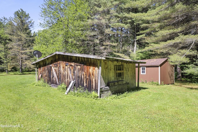 159 Black Brook Rd, Savoy, MA 01256 - view of outbuilding featuring a view of trees