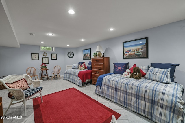 770 Summer St Unit 3A, Lee, MA 01238 - bedroom with recessed lighting and light tile patterned floors