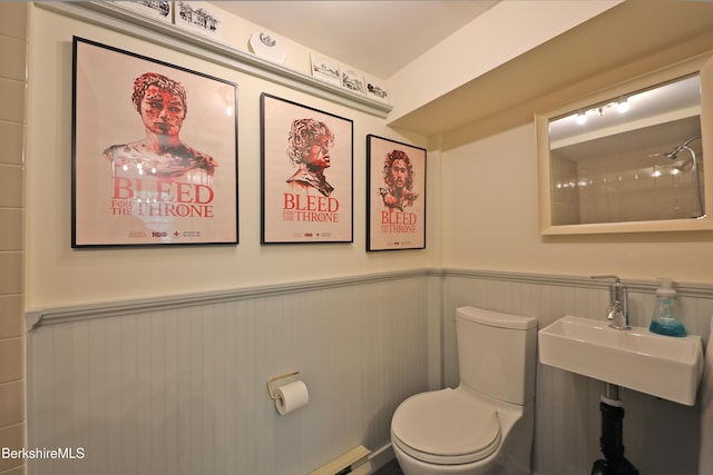 49 Main St, Stockbridge, MA 01262 - bathroom featuring wainscoting