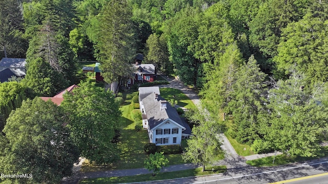49 Main St, Stockbridge, MA 01262 - drone / aerial view of a forest