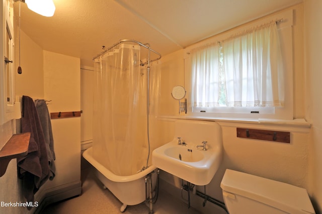 49 Main St, Stockbridge, MA 01262 - full bath with toilet and shower / bath combination with curtain