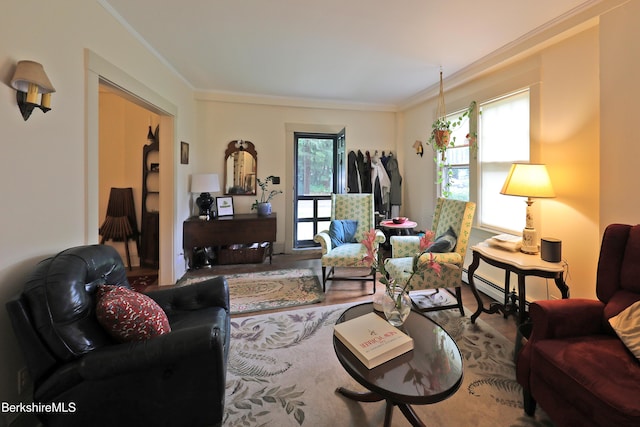 49 Main St, Stockbridge, MA 01262 - living area featuring crown molding