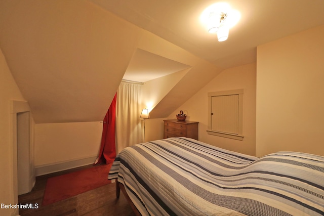 49 Main St, Stockbridge, MA 01262 - bedroom featuring lofted ceiling and wood finished floors