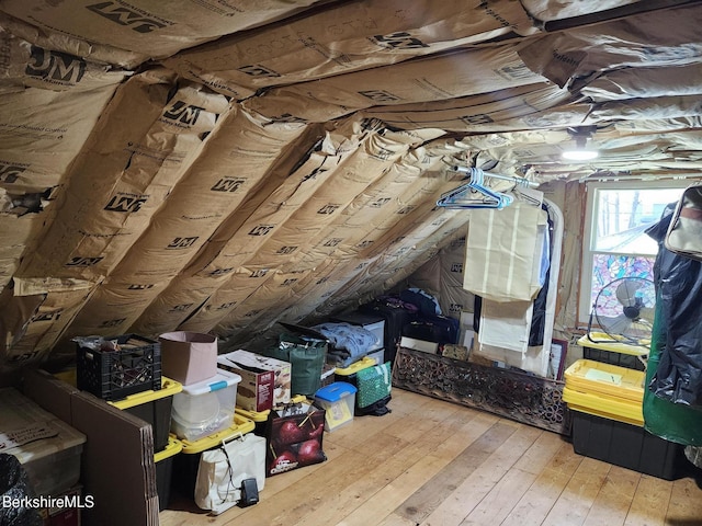 view of attic