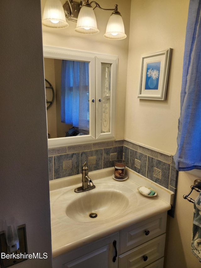 bathroom featuring vanity