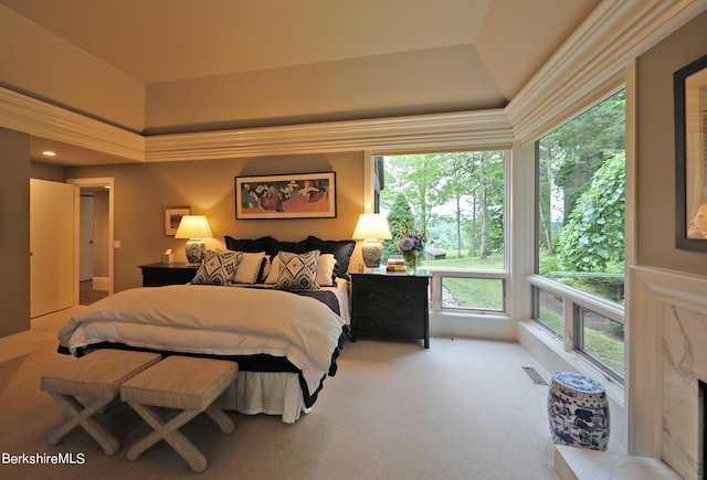 bedroom featuring carpet floors