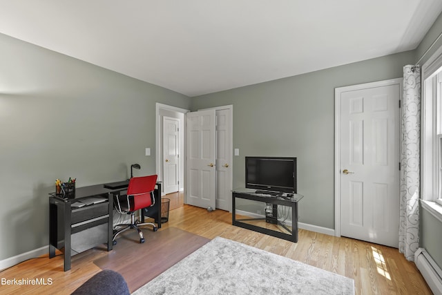 83 Bradley St, North Adams, MA 01247 - office space with baseboard heating and wood finished floors