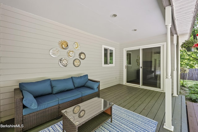 83 Bradley St, North Adams, MA 01247 - wooden terrace featuring outdoor lounge area