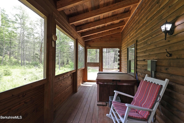 235 Algerie Rd, Becket, MA 01223 - view of sunroom / solarium