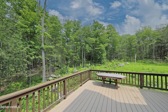 235 Algerie Rd, Becket, MA 01223 - view of wooden terrace